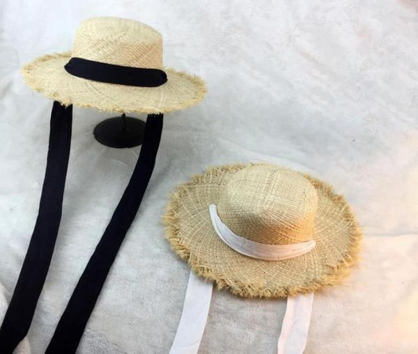 summer lafia beach women black and white ribbon hat temperament flat strawhat wide brim hats7518087, Blue;gray
summer lafia beach women black and white ribbon hat temperament flat strawhat wide brim hats7518087, Blue;gray