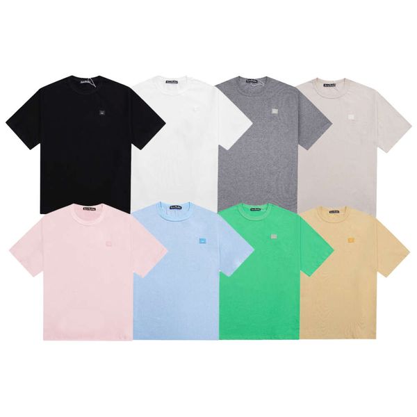 2023 new women's t-shirt nordic designer brand ac studios summer short sleeve men's square smiling face printing loose round neck, White
2023 new women's t-shirt nordic designer brand ac studios summer short sleeve men's square smiling face printing loose round neck, White