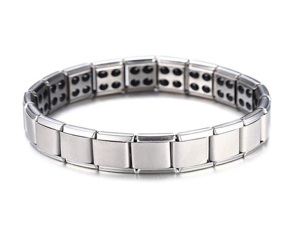 energy magnetic health bracelet for women men health style plated silver stainless steel bracelets gifts fashion jewelry 4787836, Black
energy magnetic health bracelet for women men health style plated silver stainless steel bracelets gifts fashion jewelry 4787836, Black