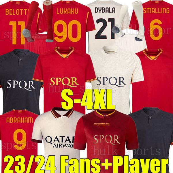 xxxl 4xl 23/24 romas dybala lukaku soccer jerseys 2023 final maglia pellegrini belotti smalling abraham totti football shirt matic spinazzol, Black;yellow
xxxl 4xl 23/24 romas dybala lukaku soccer jerseys 2023 final maglia pellegrini belotti smalling abraham totti football shirt matic spinazzol, Black;yellow
