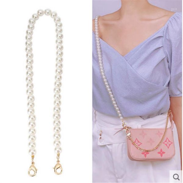 bag part 110cm pearl strap for bags women handbag accessories gold clasp brand bead chain tote parts chains handle304m, Black
bag part 110cm pearl strap for bags women handbag accessories gold clasp brand bead chain tote parts chains handle304m, Black