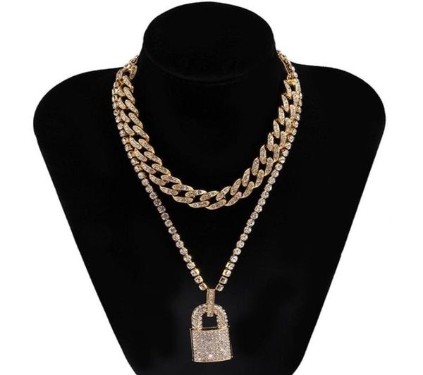 light luxury full diamondstudded lock pendant necklaces fashion exaggerated retro personality multilayer hiphop punk style cuba7949250, Silver
light luxury full diamondstudded lock pendant necklaces fashion exaggerated retro personality multilayer hiphop punk style cuba7949250, Silver