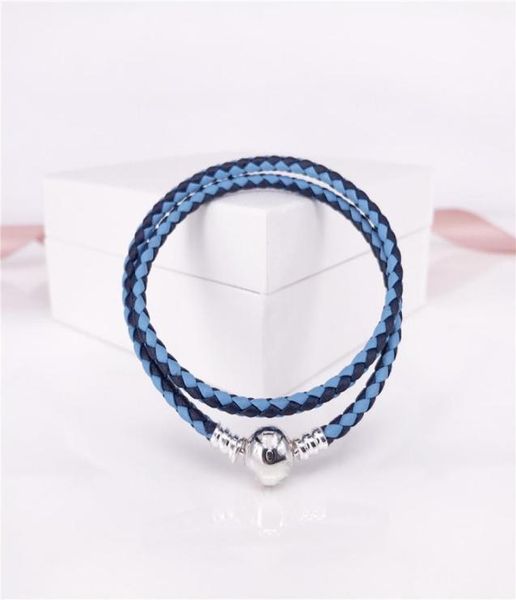 authentic 925 sterling silver moments double woven leather bracelet-blue mix & pink mix style jewelry 590747cbmx-d6598348, Black
authentic 925 sterling silver moments double woven leather bracelet-blue mix & pink mix style jewelry 590747cbmx-d6598348, Black