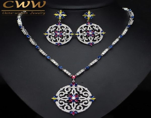 cwwzircons vintage african multi color cubic zirconia wedding big long drop necklace and earrings bridal jewellery set t105 cx20088420669, Slivery;golden
cwwzircons vintage african multi color cubic zirconia wedding big long drop necklace and earrings bridal jewellery set t105 cx20088420669, Slivery;golden