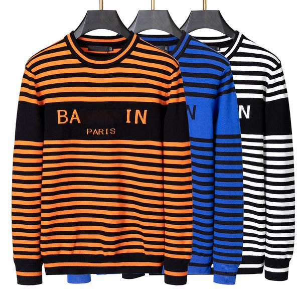 women's designer men's youth sweater round neck fine stripe contrast color european station urban men's fashionable versatile, White;black
women's designer men's youth sweater round neck fine stripe contrast color european station urban men's fashionable versatile, White;black