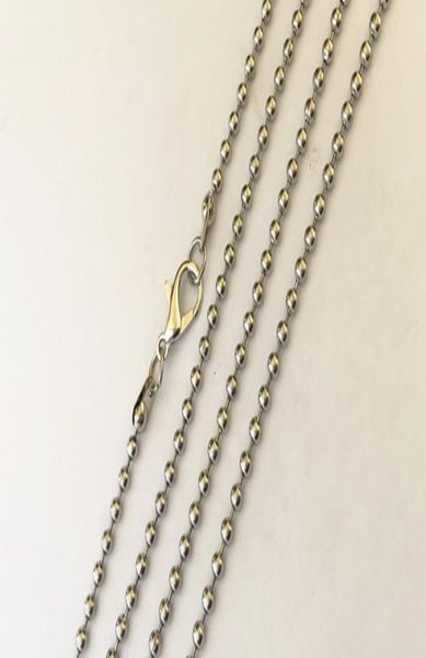 24mmx24inch stainless steel ball pendant necklace accessories chain with lobster clasp 30pcslo1824070, Silver
24mmx24inch stainless steel ball pendant necklace accessories chain with lobster clasp 30pcslo1824070, Silver
