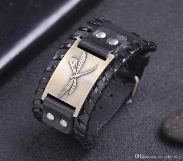 black wide leather dragonfly wicca bracelet amulet antique silverbronzecopper charm jewelry1101093
black wide leather dragonfly wicca bracelet amulet antique silverbronzecopper charm jewelry1101093