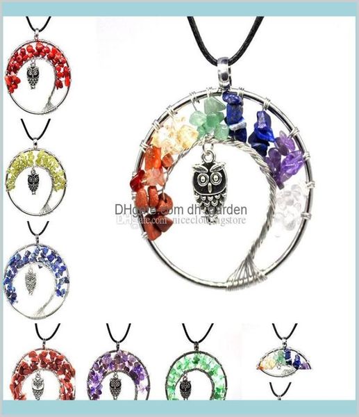 7 chakra quartz natural stone tree of life owl necklace multicolor charms fashion jewelry f8coa necklaces lfjta8749859, Silver
7 chakra quartz natural stone tree of life owl necklace multicolor charms fashion jewelry f8coa necklaces lfjta8749859, Silver