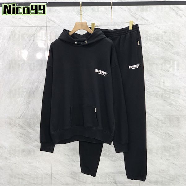 23ss reprssen classic monogrammed cotton print heavyweight versatile men and women loose fall and winter hooded sweatshirt, Black
23ss reprssen classic monogrammed cotton print heavyweight versatile men and women loose fall and winter hooded sweatshirt, Black