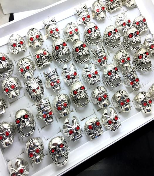 whole 20pcs mix red eye skull silver plated skull pattern rings jewelry finger ring punk biker fashion3932496, Golden;silver
whole 20pcs mix red eye skull silver plated skull pattern rings jewelry finger ring punk biker fashion3932496, Golden;silver