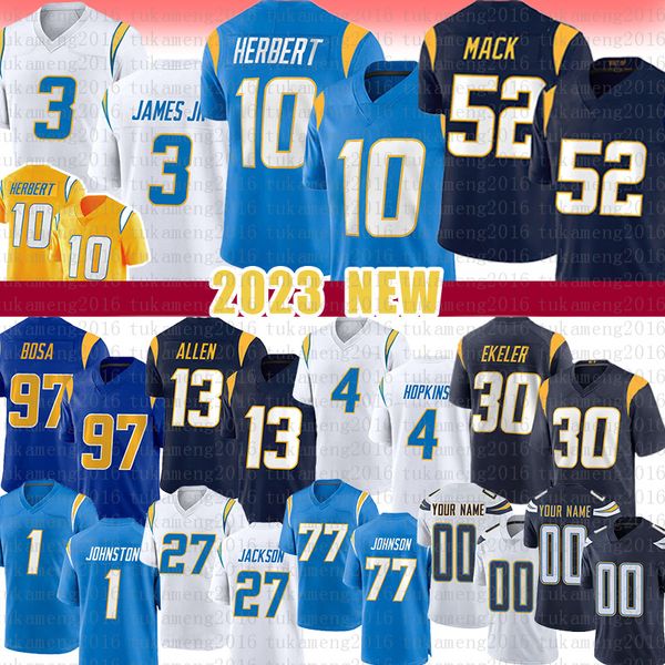 10 justin herbert 3 derwin james jr. football jersey los angeleses chargers khalil mack joey bosa keenan allen dustin hopkins austin ekeler, Black;red
10 justin herbert 3 derwin james jr. football jersey los angeleses chargers khalil mack joey bosa keenan allen dustin hopkins austin ekeler, Black;red