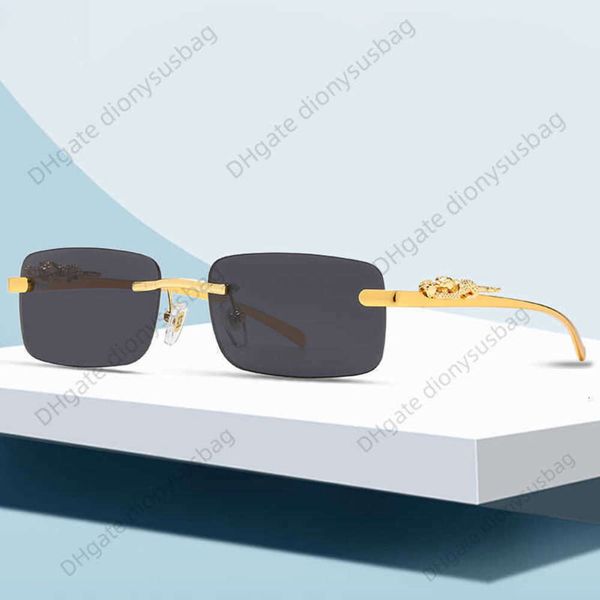 new stereoscopic leopard head sunglasses for men and women european american fashion street p frameless sliced square glasses, White;black
new stereoscopic leopard head sunglasses for men and women european american fashion street p frameless sliced square glasses, White;black