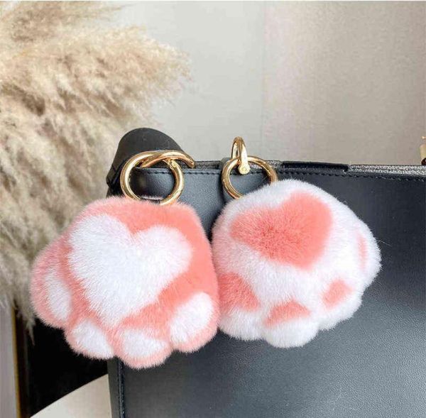 2021 women car key pendant mink fur cat paw toy keychain cute bag charm ornaments soft pompom plush cute bear claw key rings h11269262358, Silver
2021 women car key pendant mink fur cat paw toy keychain cute bag charm ornaments soft pompom plush cute bear claw key rings h11269262358, Silver