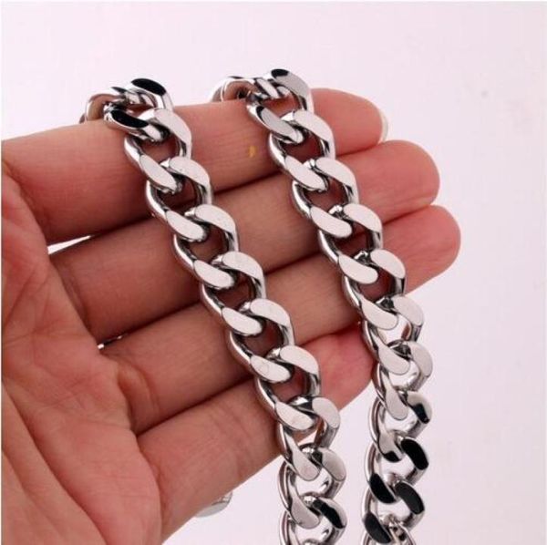 fashion jewelry 316l stainless steel men039s boys 10mm 15mm cuban curb chain link necklace vintage clasp for men039s gifts9518498, Silver
fashion jewelry 316l stainless steel men039s boys 10mm 15mm cuban curb chain link necklace vintage clasp for men039s gifts9518498, Silver