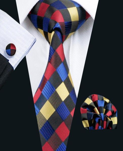 classic plaid tie set for men hanky cufflinks black red yellow blue jacquard woven neck tie set silk mens business work formal n05344585, Black;blue
classic plaid tie set for men hanky cufflinks black red yellow blue jacquard woven neck tie set silk mens business work formal n05344585, Black;blue