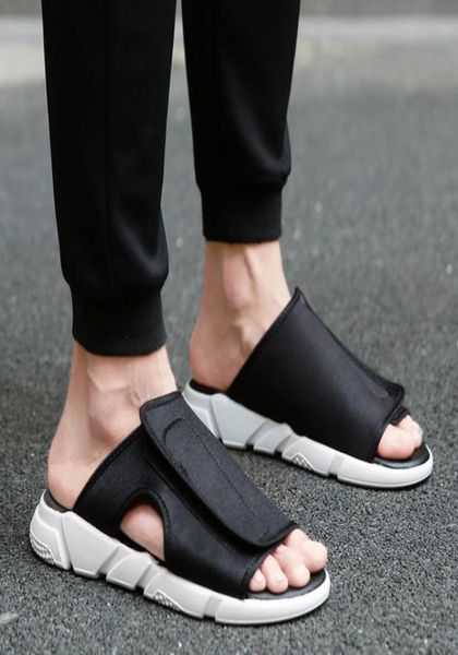 2017 new arrival y3 sandals kaohe sandals hookloop men slippers opentoed leather men 288242, Black
2017 new arrival y3 sandals kaohe sandals hookloop men slippers opentoed leather men 288242, Black
