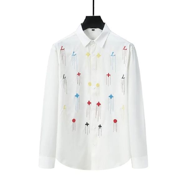 business fashion male long -sleeved shirt shirts luxury designer fashion designer shirts classic style summer spring alphabet embroidery 01, White;black
business fashion male long -sleeved shirt shirts luxury designer fashion designer shirts classic style summer spring alphabet embroidery 01, White;black