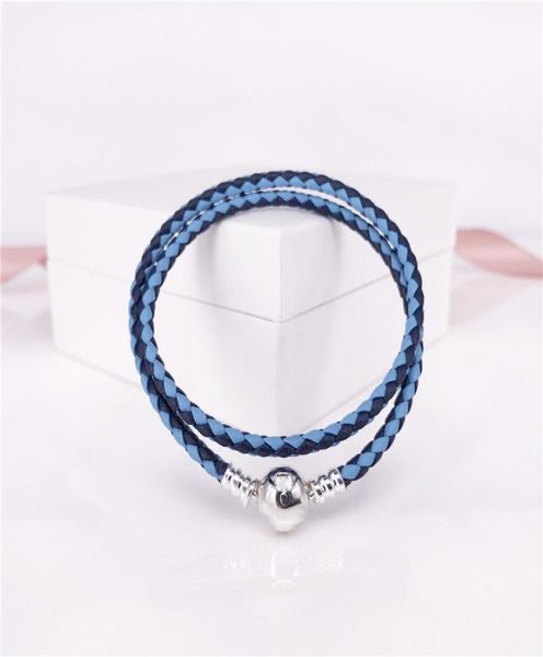 authentic 925 sterling silver moments double woven leather bracelet-blue mix & pink mix style jewelry 590747cbmx-d8488276, Black
authentic 925 sterling silver moments double woven leather bracelet-blue mix & pink mix style jewelry 590747cbmx-d8488276, Black