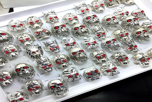 whole 20pcs mix red eye skull silver plated skull pattern rings jewelry finger ring punk biker fashion2430274, Golden;silver
whole 20pcs mix red eye skull silver plated skull pattern rings jewelry finger ring punk biker fashion2430274, Golden;silver