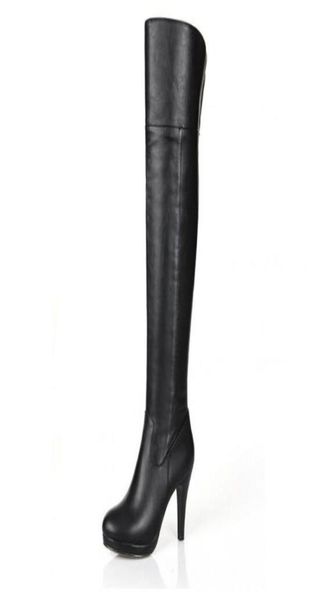 women genuine leather platform over knee thigh high heel boots size lady boots us 5851731445, Black
women genuine leather platform over knee thigh high heel boots size lady boots us 5851731445, Black