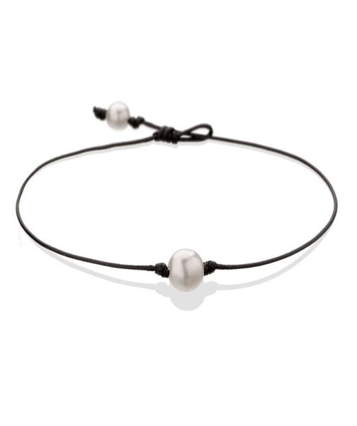 pearl single cultured freshwater pearls necklace choker for women genuine leather jewelry handmade black 14 inches2897875, Silver
pearl single cultured freshwater pearls necklace choker for women genuine leather jewelry handmade black 14 inches2897875, Silver