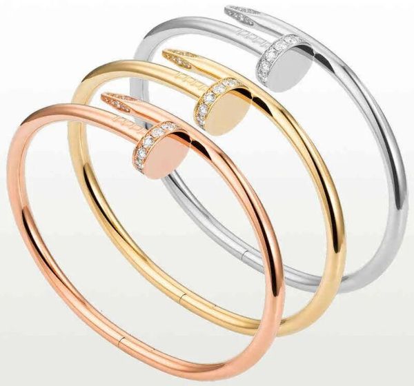 classic bangles gold silver nail bracelet titanium steel cuff bangle nlay diamond bracelets womens mens love jewelry gift c80009 w4062984, Black
classic bangles gold silver nail bracelet titanium steel cuff bangle nlay diamond bracelets womens mens love jewelry gift c80009 w4062984, Black