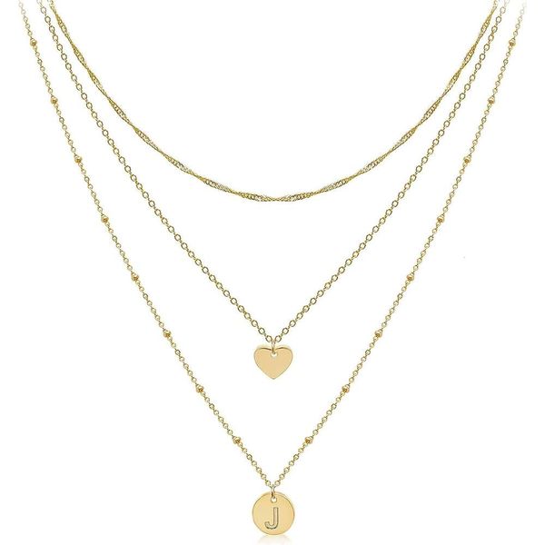 aisansty dainty layered initial choker necklaces handmade 14k gold plated tiny heart personalized letter disc pendant adjustable chain layer, Silver
aisansty dainty layered initial choker necklaces handmade 14k gold plated tiny heart personalized letter disc pendant adjustable chain layer, Silver