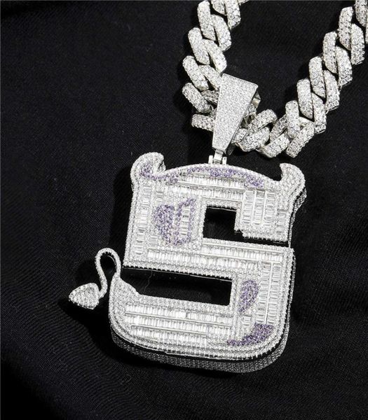 large size iced out full zircon little devil pendant s letter hip hop pendant necklace bling jewelry gift7697583, Silver
large size iced out full zircon little devil pendant s letter hip hop pendant necklace bling jewelry gift7697583, Silver