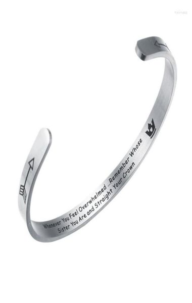 bangle whenever you feel overwhelmed remember whose sister bracelet stainless steel jewelry inspirational for girls women mantra6543108, Black
bangle whenever you feel overwhelmed remember whose sister bracelet stainless steel jewelry inspirational for girls women mantra6543108, Black
