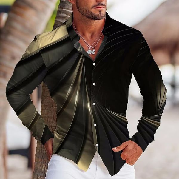 men's casual shirts fashion long sleeve light stripe printed shirt button clothing 230907, White;black
men's casual shirts fashion long sleeve light stripe printed shirt button clothing 230907, White;black