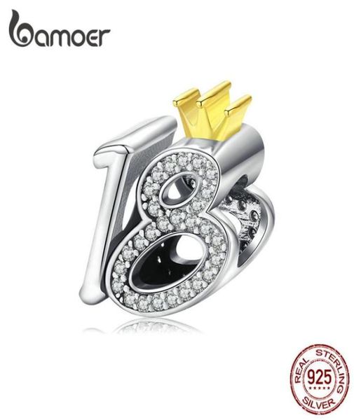 genuine 925 sterling silver charm for bracelet bangle 18yearold ceremony bead with clear cz diy jewelry bsc131 2105129155440, Bronze;silver
genuine 925 sterling silver charm for bracelet bangle 18yearold ceremony bead with clear cz diy jewelry bsc131 2105129155440, Bronze;silver