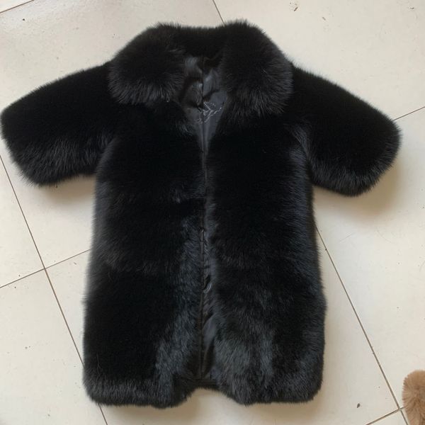 women's fur faux children's full coat natural real fur jacket for girls full kids boys and alike 230908, Black
women's fur faux children's full coat natural real fur jacket for girls full kids boys and alike 230908, Black