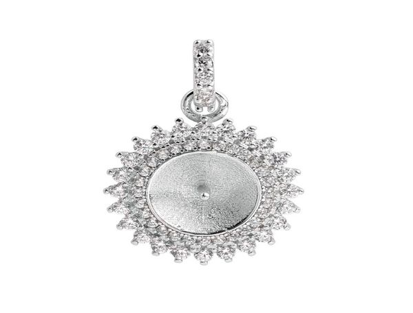 pendant settings pearl mounts 925 sterling silver two layer zircon surrounded charms gift diy 5 pieces8619060, Slivery;crystal
pendant settings pearl mounts 925 sterling silver two layer zircon surrounded charms gift diy 5 pieces8619060, Slivery;crystal