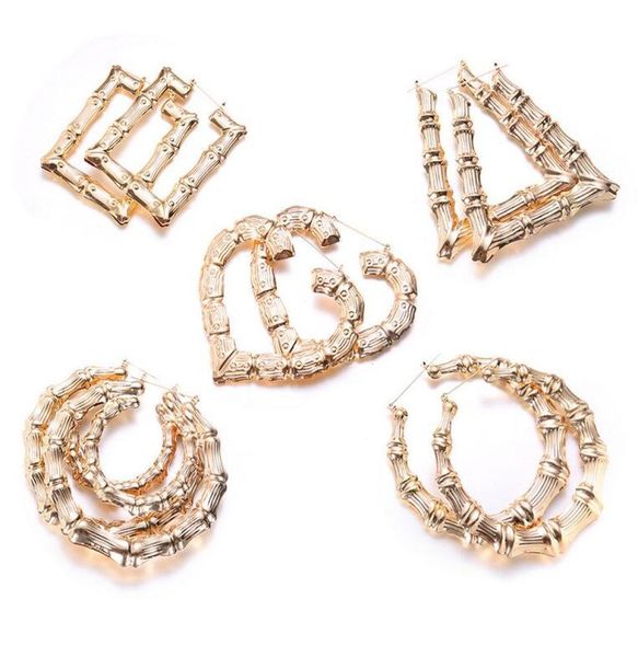 fashion big earrings heart round shaped ethnic large vintage rose gold plated bamboo hoop earrings 5 styles mixed for women epacke1655225, Golden;silver
fashion big earrings heart round shaped ethnic large vintage rose gold plated bamboo hoop earrings 5 styles mixed for women epacke1655225, Golden;silver