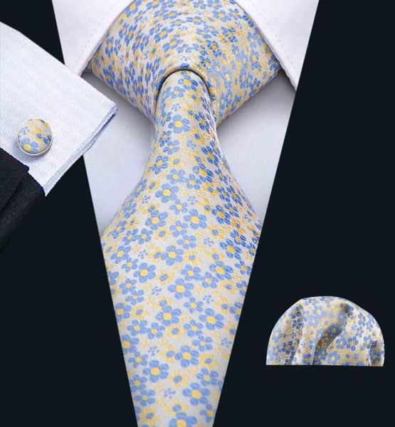 mens tie light gray with yellow and blue flowers small fresh hankerchief cufflinks set silk meeting business casual party necktie 9977510, Black;blue
mens tie light gray with yellow and blue flowers small fresh hankerchief cufflinks set silk meeting business casual party necktie 9977510, Black;blue