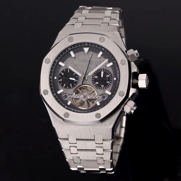 holt wristwatches luxury tourbillon men's watch waterproof 42mm automatic movement 904l stainless steel man watch, Slivery;brown
holt wristwatches luxury tourbillon men's watch waterproof 42mm automatic movement 904l stainless steel man watch, Slivery;brown
