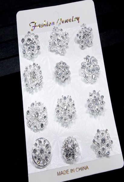 12pcs mixed flower crystal silver plated alloy brooches fashion wedding cake flower pins girls pretty collar pins6549748, Gray
12pcs mixed flower crystal silver plated alloy brooches fashion wedding cake flower pins girls pretty collar pins6549748, Gray