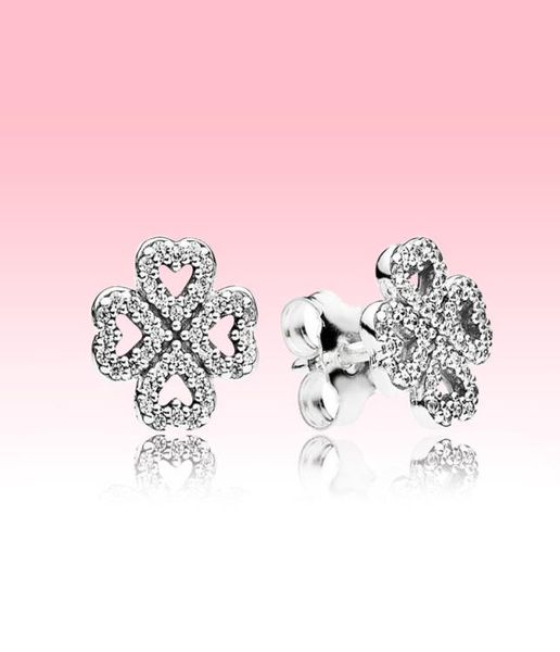 lucky clover stud earring 925 sterling silver women wedding jewelry with original box for cz diamond earrings set2056443, Golden;silver
lucky clover stud earring 925 sterling silver women wedding jewelry with original box for cz diamond earrings set2056443, Golden;silver