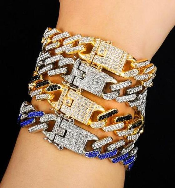 new fashion gold plated bling colorful diamond mens womens hip hop black red blue cuban link chain bracelet curb raper chains gift5232124
new fashion gold plated bling colorful diamond mens womens hip hop black red blue cuban link chain bracelet curb raper chains gift5232124