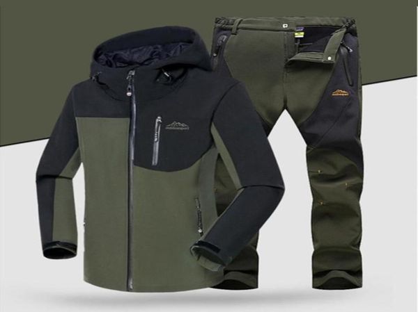 men winter waterproof softshell jacket set fishing warm fleece hiking outdoor jackets coat set pants oversize trousers1843584, Blue;black
men winter waterproof softshell jacket set fishing warm fleece hiking outdoor jackets coat set pants oversize trousers1843584, Blue;black