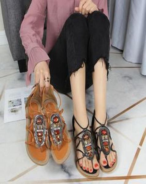 new fashion women039s bohemian nationality wind flat bottom beaded toe sandals in summer9458696, Black
new fashion women039s bohemian nationality wind flat bottom beaded toe sandals in summer9458696, Black