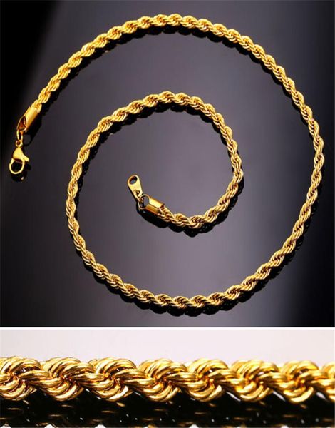 gold chains fashion stainless steel hip hop jewelry rope chain mens necklace4045717, Silver
gold chains fashion stainless steel hip hop jewelry rope chain mens necklace4045717, Silver