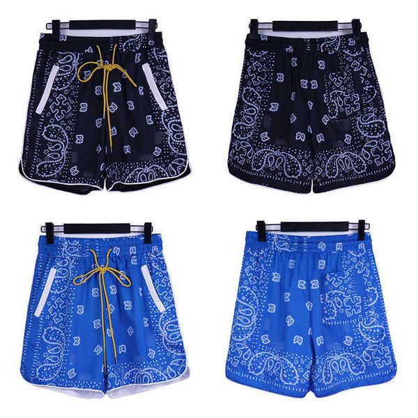 cashew flower nylon shorts for men's rhude summer american high street trend sports casual quick drying beach shorts, White;black
cashew flower nylon shorts for men's rhude summer american high street trend sports casual quick drying beach shorts, White;black