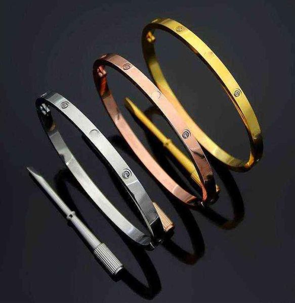 4mm thin fashion 2021 bangles steel love bracelets silver rose gold bracelet women men screw screwdriver couple bracelet277a5277796, Black
4mm thin fashion 2021 bangles steel love bracelets silver rose gold bracelet women men screw screwdriver couple bracelet277a5277796, Black