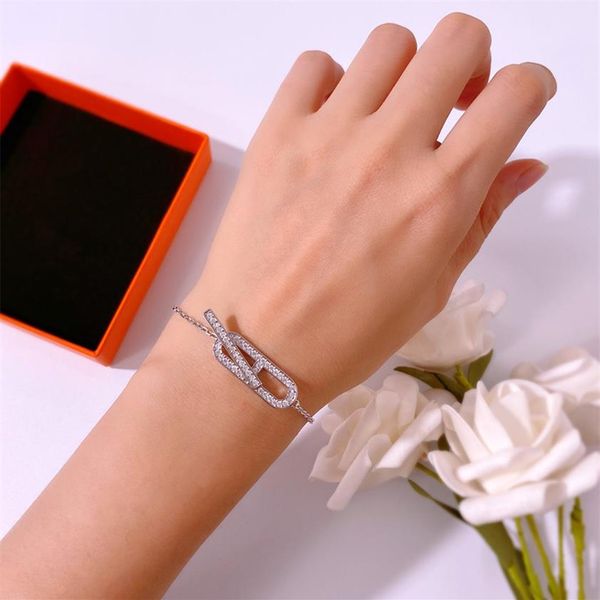 luxury designer jewelry women charm bracelets thin chain with diamond bracelet gold silver stainless steel fashion style ins girl 260c, Golden;silver
luxury designer jewelry women charm bracelets thin chain with diamond bracelet gold silver stainless steel fashion style ins girl 260c, Golden;silver