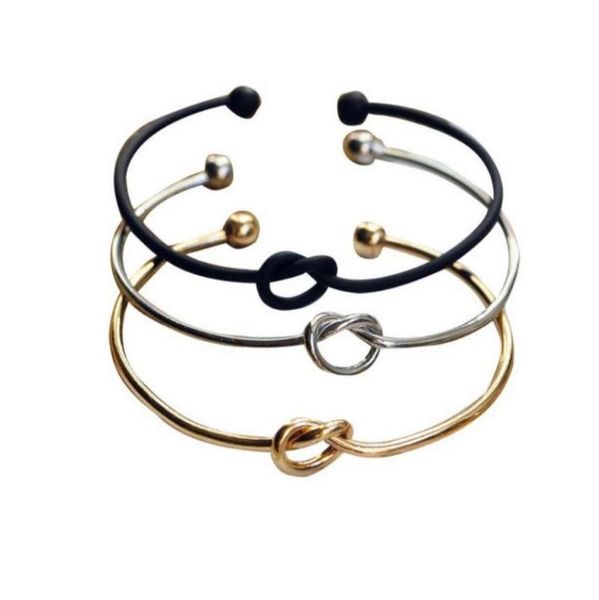 metal zinc alloy rose gold color tie knot bracelet bangles fashion simple cuff open bracelets 4 colors adjustable size for women7612713, Black
metal zinc alloy rose gold color tie knot bracelet bangles fashion simple cuff open bracelets 4 colors adjustable size for women7612713, Black