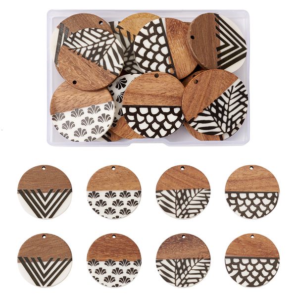charms 16pcs natural wood resin flat round charms pendants for necklace earring bracelet diy jewelry making accessories 230907, Bronze;silver
charms 16pcs natural wood resin flat round charms pendants for necklace earring bracelet diy jewelry making accessories 230907, Bronze;silver