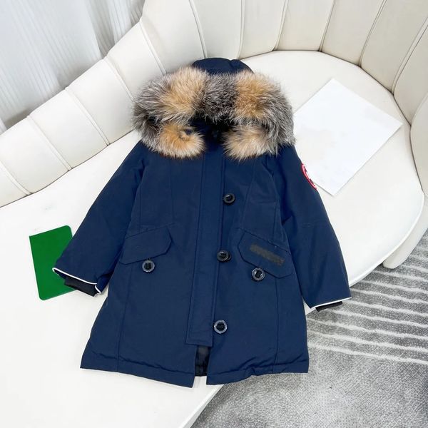 2023 kids coat designer clothes down coats jacket kid clothe with badge hooded thick warm outwear girl boy classic parkas wolf fur collar wi, Blue;gray
2023 kids coat designer clothes down coats jacket kid clothe with badge hooded thick warm outwear girl boy classic parkas wolf fur collar wi, Blue;gray