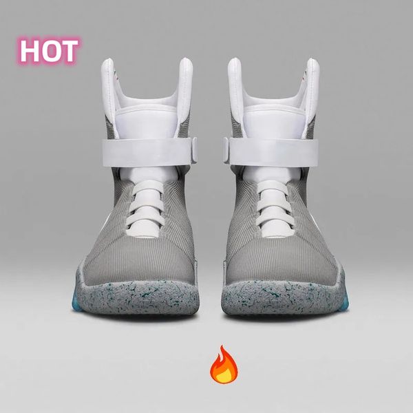 new back to the future automatic laces air mag sneakers marty mcfly's led shoes back to the future glow in dark gray mcflys size 40-46, Black
new back to the future automatic laces air mag sneakers marty mcfly's led shoes back to the future glow in dark gray mcflys size 40-46, Black