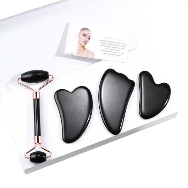 jade roller for face gua sha massager tool set black obsidian skin care facial tools massage roller scraping neck eye body guasha real natur
jade roller for face gua sha massager tool set black obsidian skin care facial tools massage roller scraping neck eye body guasha real natur